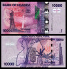 UGANDA █ bancnota █ 10000 Shillings █ 2023 █ P-52 █ UNC █ necirculata