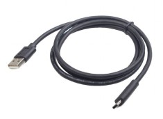 CABLU alimentare si date GEMBIRD, pt. smartphone, USB 2.0 (T) la USB 2.0 Type-C (T), 1m, negru, &quot;CC-USB2-AMCM-1M&quot; (timbru verde 0.08 lei)