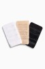 Set 3 Extensii Sutien 2 Carlige, Dactylion, Alb, Negru, Bej, 3.8cm, Prelungire Ajustabila Sarcina, Confort
