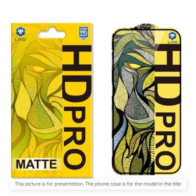 Folie pentru iPhone 16 Plus - Lito HD Pro Matte - Black foto