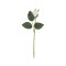 Floare decorativa artificiala, Trandafir, Alb, 21 cm, ATU-084146