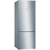 Combină frigorifică Bosch KGV58VLEAS, Low Frost, 500 L, Sertar VitaFresh, Suport sticle, Clasa E, H 191 cm, Inox