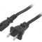 Cablu IEC C7 mamă 1m 2x18AWG NEMA 1-15 negru 7A