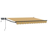 vidaXL Marchiză retractabilă manuală cu led-uri 3 x 2,5 m 3419428