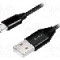 Cablu USB A mufa, USB B micro mufa, USB 2.0, lungime 0.3m, negru, LOGILINK - CU0143