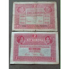 Austro-Ungaria 1917 - 2 korona, circulata