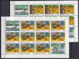 Guineea 1968 fauna legende MI 480-485/ 487-492 12 miniblocuri MNH Michel=140, Nestampilat