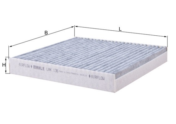 MAHLE LAK 136 Filtru, aer habitaclu