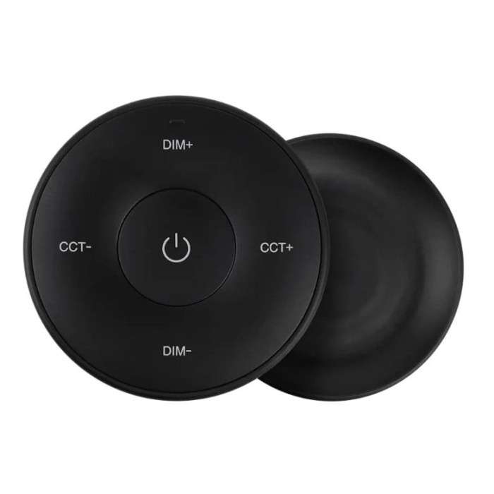 Telecomanda MiBoxer K2S Mini, control CCT, 2.4GHz, CR2032, montaj magnetic, raza 30m, negru