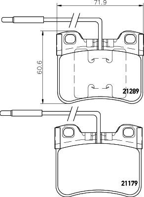 Placute frana Citroen Ax (Za-); Mega CLUB; Peugeot 106 (1a, 1c) SRLine parte montare : Punte fata foto