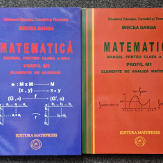 MATEMATICA MANUAL CLASA A XII-A Elemente de algebra + Elemente de analiza Ganga