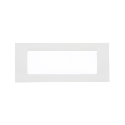 Rama Gewiss System GW22106, 6 module, alb, pentru priza / intrerupator foto