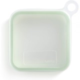 Caserol&Auml; compact&Auml; pentru sandwich, reutilizabil&Auml;, din silicon cu capac etan&Egrave;, u&Egrave;or de transportat &Egrave;i cur&Auml;&Egrave;at, verde