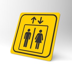 Placuta galbena pentru lift foto