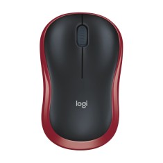 Mouse wireless Logitech M185, Rosu