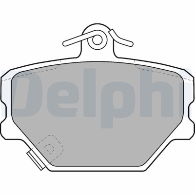 DELPHI LP1465 set placute frana,frana disc foto
