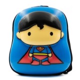 Ghiozdan gradinita Ridaz DC Justice League Superman, 35cm, 1 compartiment, 3D, albastru, 91104W