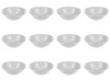 Set boluri, 12 piese, 445 ml, Portelan, Alb fildes