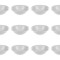 Set boluri, 12 piese, 445 ml, Portelan, Alb fildes