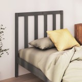 VidaXL Tăblie de pat, gri, 96x4x100 cm, lemn masiv de pin