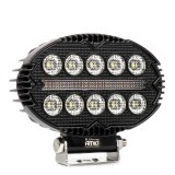 Proiector LED AWL77 AMiO 45W 3000 lm 10-36V DC, lumina alba 6500K si lumina galbena de avertizare, 140 x 90 x 43 mm