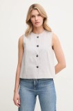 MAX&amp;Co. Vestă culoarea gri, un singur rand de nasturi, 2516151024200