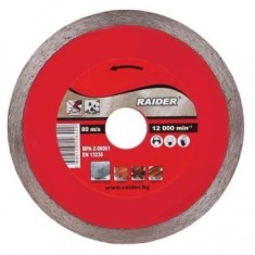 Disc diamantat continuu 180mm, Raider 162109, 180mm, taiere umeda