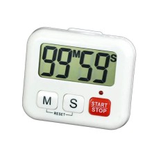 Timer digital pentru bucatarie, Edman, suport magnetic, Temporizator, Alb