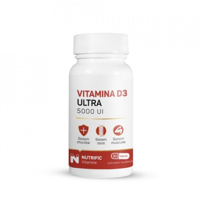 VITAMINA D3 ULTRA 5000IU 30cps NUTRIFIC foto