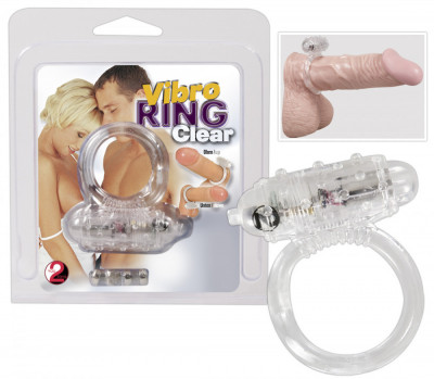 Vibro Ring Clear Inel Penis Vibrator foto