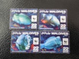 Maldives-Fauna wwf,pesti-serie completa,nestampilate MNH, Nestampilat