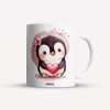 Cana alba personalizata Little penguin, INOVATIX&reg;. 330ml, Oem