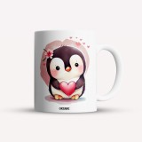 Cana alba personalizata Little penguin, INOVATIX&reg;. 330ml