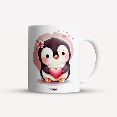 Cana alba personalizata Little penguin, INOVATIX&amp;reg;. 330ml foto