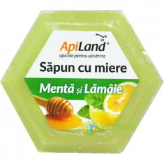 Sapun Natural Cu Miere, Menta Si Lamaie 100gr