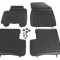 Set covorase auto din cauciuc Toyota Yaris (Xp10), 04.1999-03.2003 / 04.2003-01.2006 model cu 5 usi; negre, cu decupaj pentru stingator, 4 bucati
