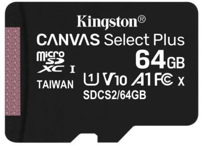 Card de Memorie MicroSDXC Kingston, 64GB, Select Plus, Clasa 10 foto