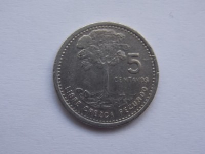 5 CENTAVOS 1978 GUATEMALA foto