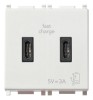 Priza USB tip C dubla 5V 3A 1M Vimar Plana alb 14295.CC