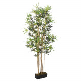 Arbore din bambus artificial 828 de frunze 150 cm verde GartenMobel Dekor, vidaXL