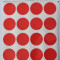 Etichete Autoadezive Color, D25 Mm, 100 Buc/set, Tanex - Rosu