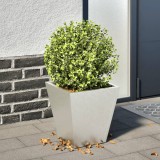 vidaXL Jardiniera Gradina Inox 30x30x30 cm Argintiu - Ghiveci Exterior Interior - Rezistenta Uzura, Protectie Daunatori