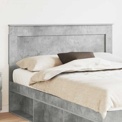 vidaXL Tăblie cap cu headboard Stejar fumuriu 140 cm Lemn compozit 887453 foto
