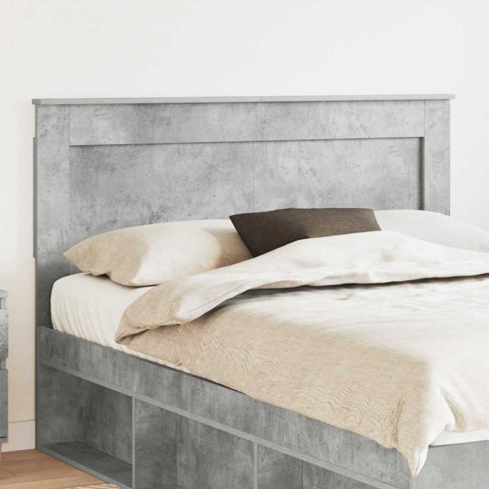 vidaXL Tăblie cap cu headboard Stejar fumuriu 140 cm Lemn compozit 887453