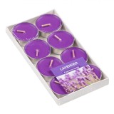 Lumanari Parfumate Lavanda Mov, Set 8 Bucati, 3.5x1.5cm, Tip Pastila, Decorative Casa, Relaxare, Aromaterapie