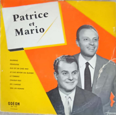 Disc vinil, LP. Patrice Et Mario-Patrice Et Mario foto