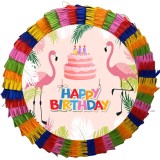 Pinata pentru petreceri, 35 cm, multicolora, model Flamingo
