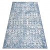 Covor Structural SOLE D3732 Aztec, caro - țesute plate albastru / bej, 120x170 cm