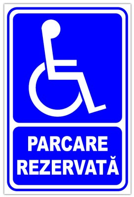 Indicator pentru parcare rezervata foto