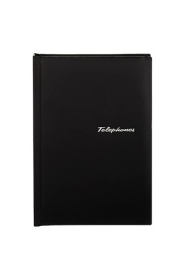 Agenda Telefonica, Negru, Index AZ, Format 15x21 cm foto